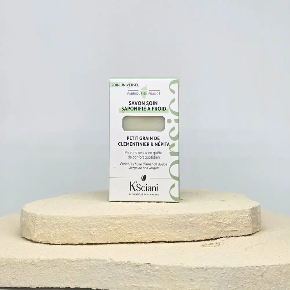 Savon clémentine et népita | Savon soin gourmand à l'amande douce – Image 7
