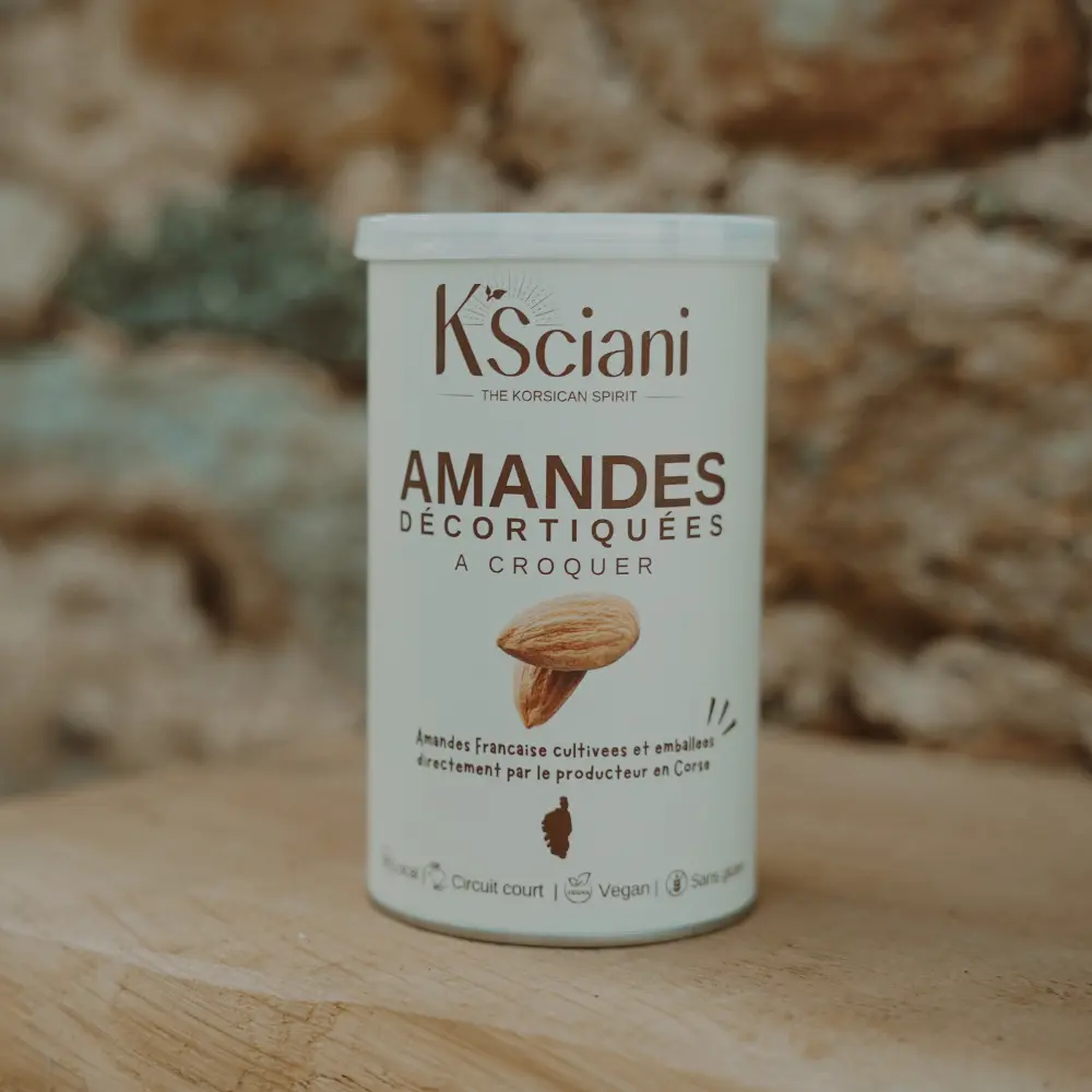 amandes décortiquées corses 100% naturelles