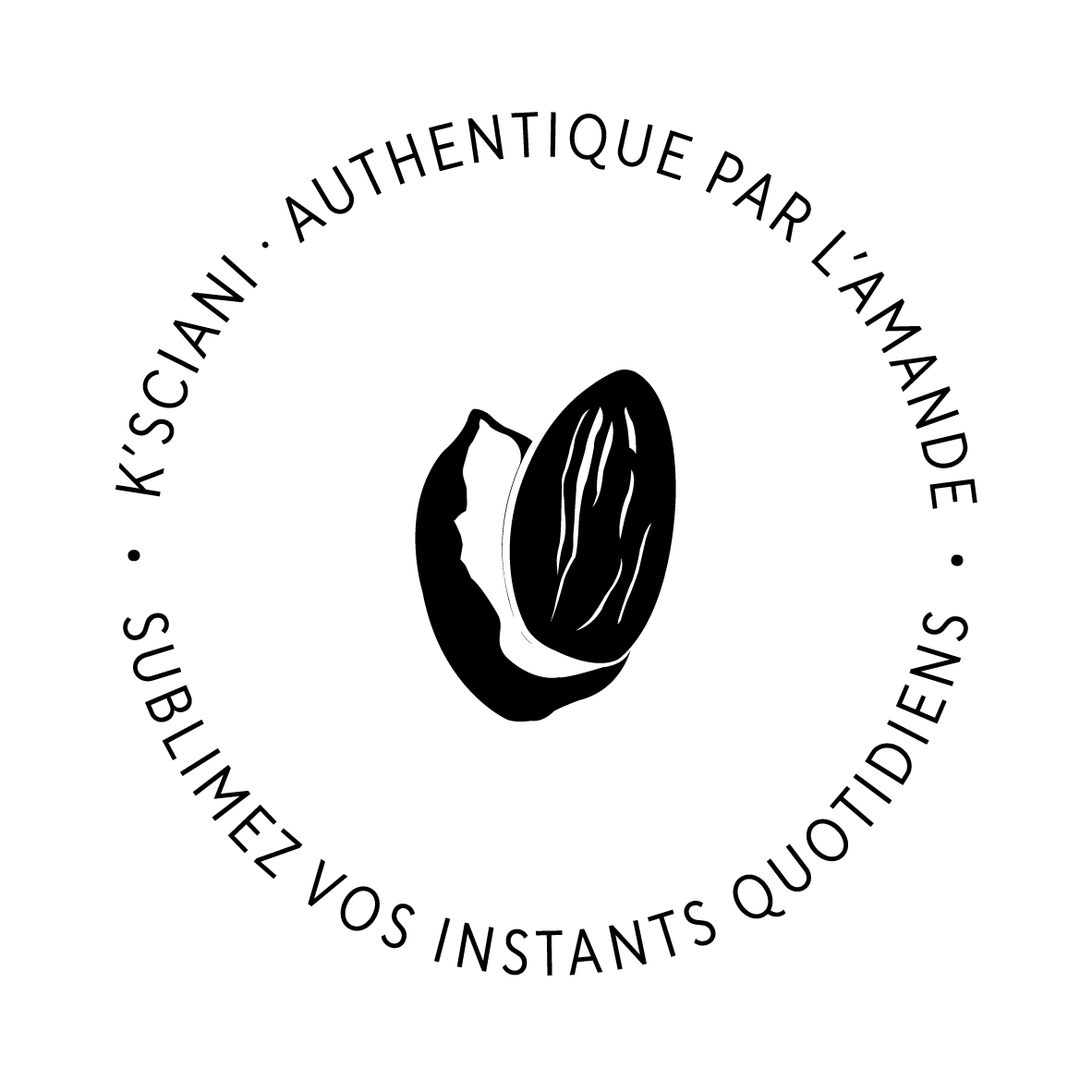 logo ksciani macaron noir